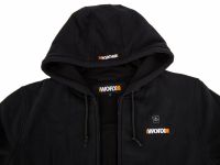 Куртка с подогревом WA4660 размер 3XL, черная, без АКБ и ЗУ WORX 30191699014