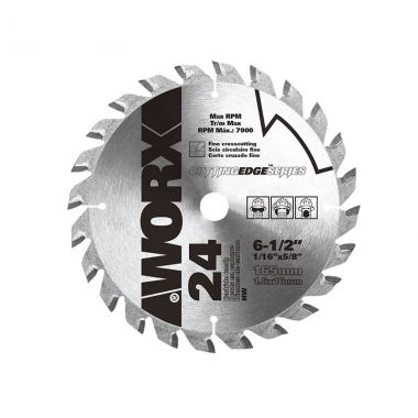 Пильный диск твердосплавный WORX 24T TCT, 165х1,6х20 мм WA5101 ― WORX